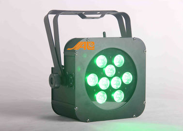 9pcs Rgbwa UV 6 in 1 DMX-Ontwerp van het het Profielgeval van het Ijzer Vlak Pari Licht Laag