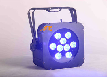 9pcs Rgbwa UV 6 in 1 DMX-Ontwerp van het het Profielgeval van het Ijzer Vlak Pari Licht Laag