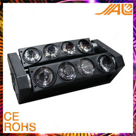 8pcs 10w Rgbw 4 in 1 leidde Spinstraal die Hoofdlichten voor Disco bewegen