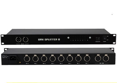 Zwart 8 Manierdmx512 Licht Controlemechanisme voor Professionele Verlichting 90v-240v