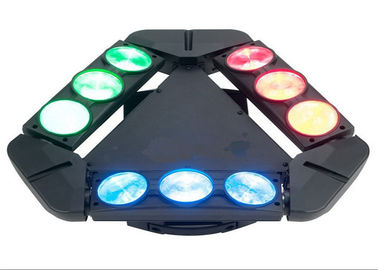 De Spinstraal die van DMX512 100w Hoofdverlichting 9 Hoofdenlichten AC 110-240V 50-60HZ bewegen