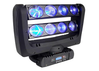 De dubbele Rijspin leidde Lichte RGBW 8pcs 10 Watts LEIDEN Bewegend Hoofdlicht