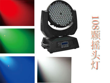 Hoge van het de Lichtendmx RGBW Overleg van Lumen108pcs Bewegende Hoofden het Theatervakantie