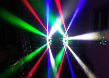 De Verlichting die van DJ van de discopartij de Hoofd LEIDENE van Cree van Spinlichten Multikleur van 8x10W RGBW beweegt