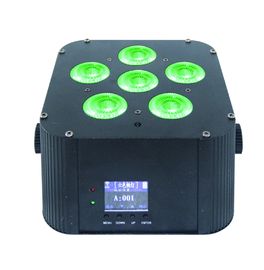Van de het stadium leidde lichte batterij van DJ van de vierlingrgbwa uv6in1 van de het pari lichte 6x18w batterij draadloze dmx uplight voor huwelijk 