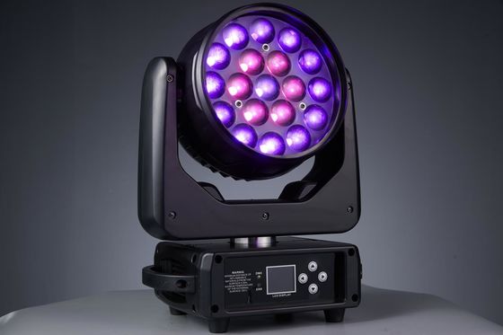 19LEDs Zoom LED Bewegende koplamp voor nachtclub Concert muziekfeest