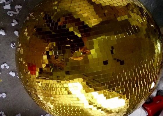 120CM steekt het Gouden de Discostadium van de Spiegelbal Roterende Bal aan