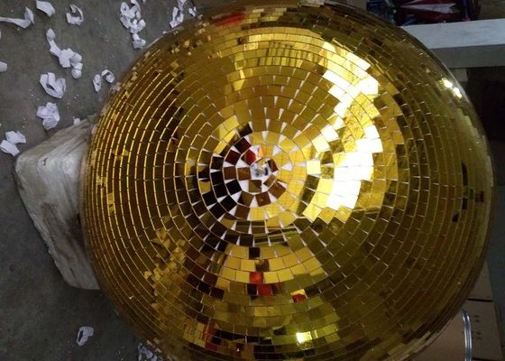 120CM steekt het Gouden de Discostadium van de Spiegelbal Roterende Bal aan