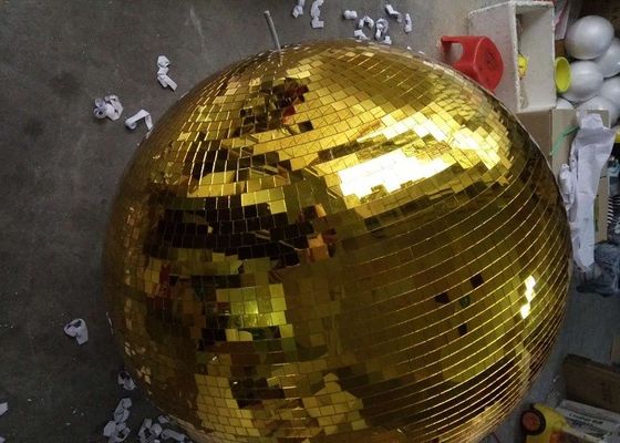 120CM steekt het Gouden de Discostadium van de Spiegelbal Roterende Bal aan