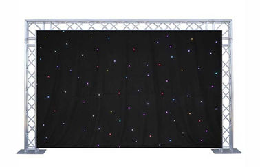 Super Heldere RGB 6 x 4m LEIDEN Stergordijn, de Doek van het Achtergrondgordijn voor Stadiumachtergrond