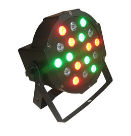 18 x 3w RGB Geleid Vlak Pari Licht/Geleid Pari 64 de Binnenlichten 7CH DMX van Stadiumdj