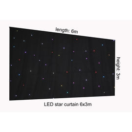 RGB 6 x 3m van de LEIDENE het Gordijn Sterdoek, de Ster Lichte Gordijnen van het Achtergrondstadium voor Stadiumachtergrond
