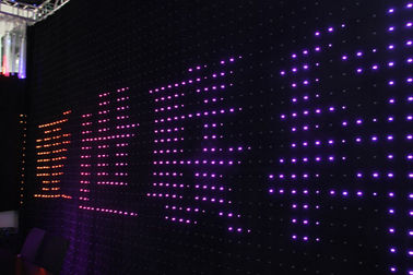 Vuurvaste Fluweeldoek Rgb 3 in 1 leidde Achtergrond van het de Visiegordijn van de Stadiumanimatie Binnen/de Openlucht