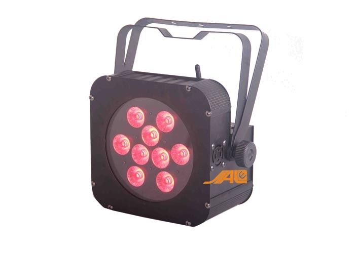 9pcs Rgbwa UV 6 in 1 DMX-Ontwerp van het het Profielgeval van het Ijzer Vlak Pari Licht Laag