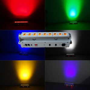 9x18w uv 6 In1 leidden Blikken Op batterijen 6CH/10CH van het Stadium de Lichte Geleide Pari