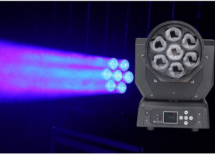 Lamp van de volledige Kleuren LEIDEN de Bewegende Hoofdstadium Lichte 22/50 leiden van CH DMX512 7 * 20W Vlek van DJ