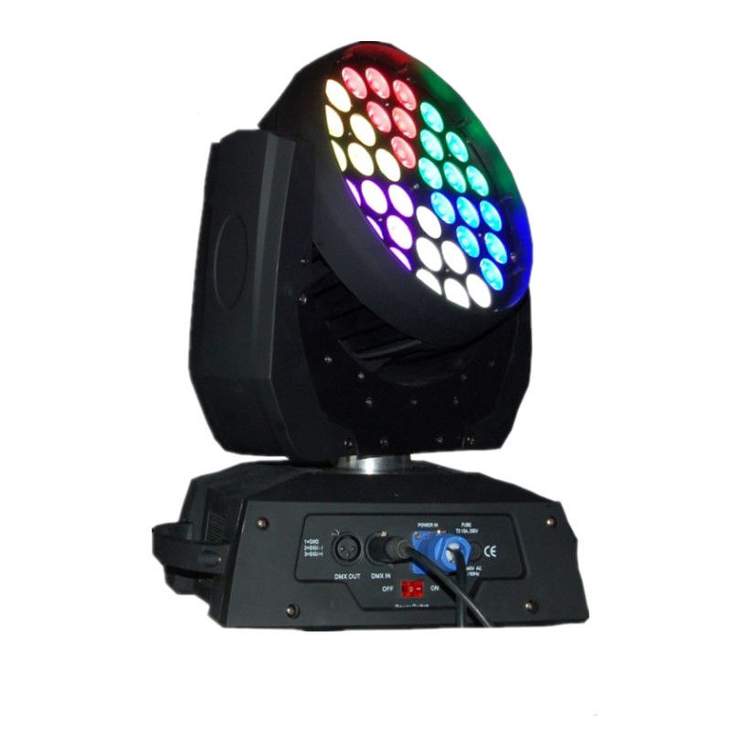Van de 36 LEIDENE van X 15W het Bewegende Hoofd Stadiumverlichting met Lichten van het de Ventilatorstadium van Ringcontrol RGBWA de Stille