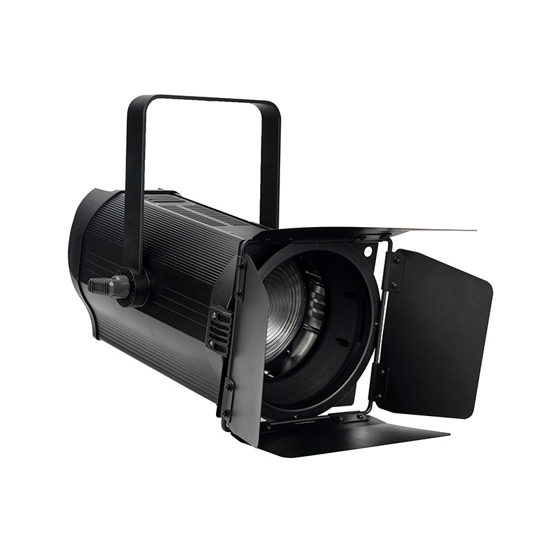200w Fresnel Spot Theater Podiumverlichting 3200k of 5600k Fresnel Lights Zwarte behuizing