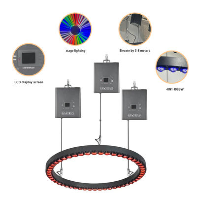 3m DMX Windel LED Kinetische Bal Driehoek buis opheffen opan bal