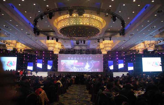 Super Heldere RGB 6 x 4m LEIDEN Stergordijn, de Doek van het Achtergrondgordijn voor Stadiumachtergrond